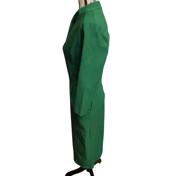 Chic 3/4 Sleeve Green Retro Dress - Picture 2 of 8